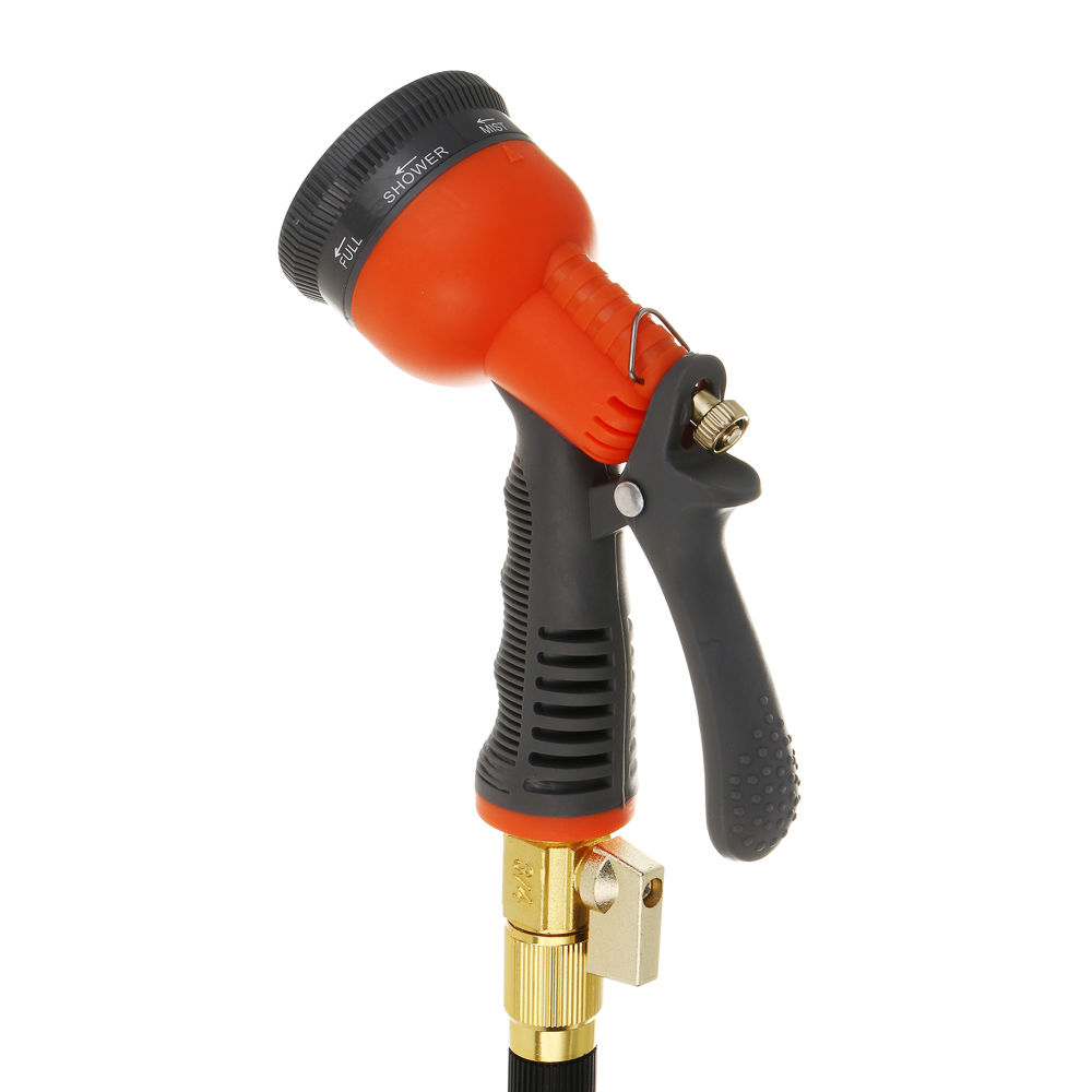 INBLOOM Шланг для полива растягивающийся, 15м, 8 реж., ТПЭ, полиэстер, алюминий, пластик, арт.№ 160-035