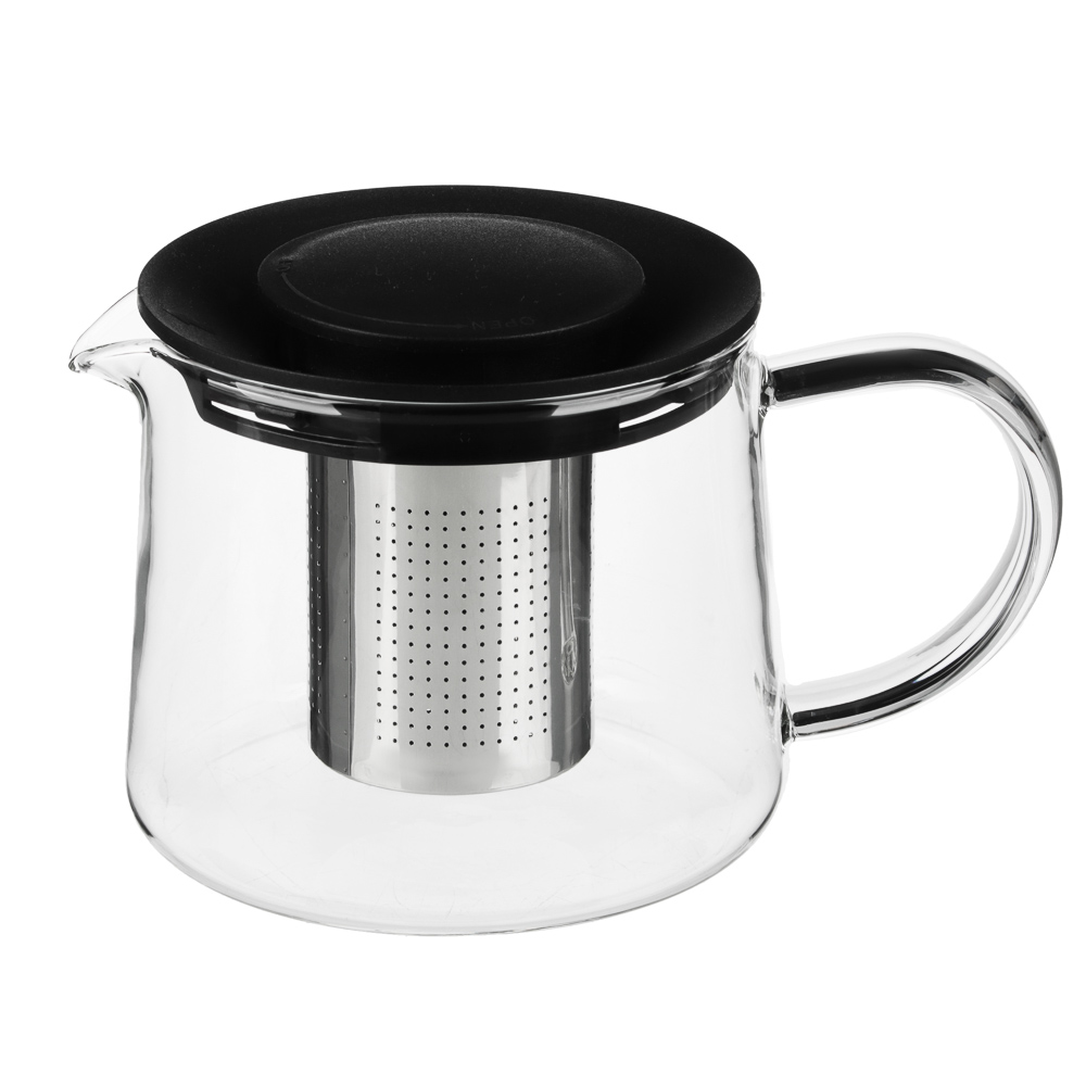 SATOSHI Цейлон Чайник заварочный 600мл, жаропрочное стекло, арт.№ 850-218