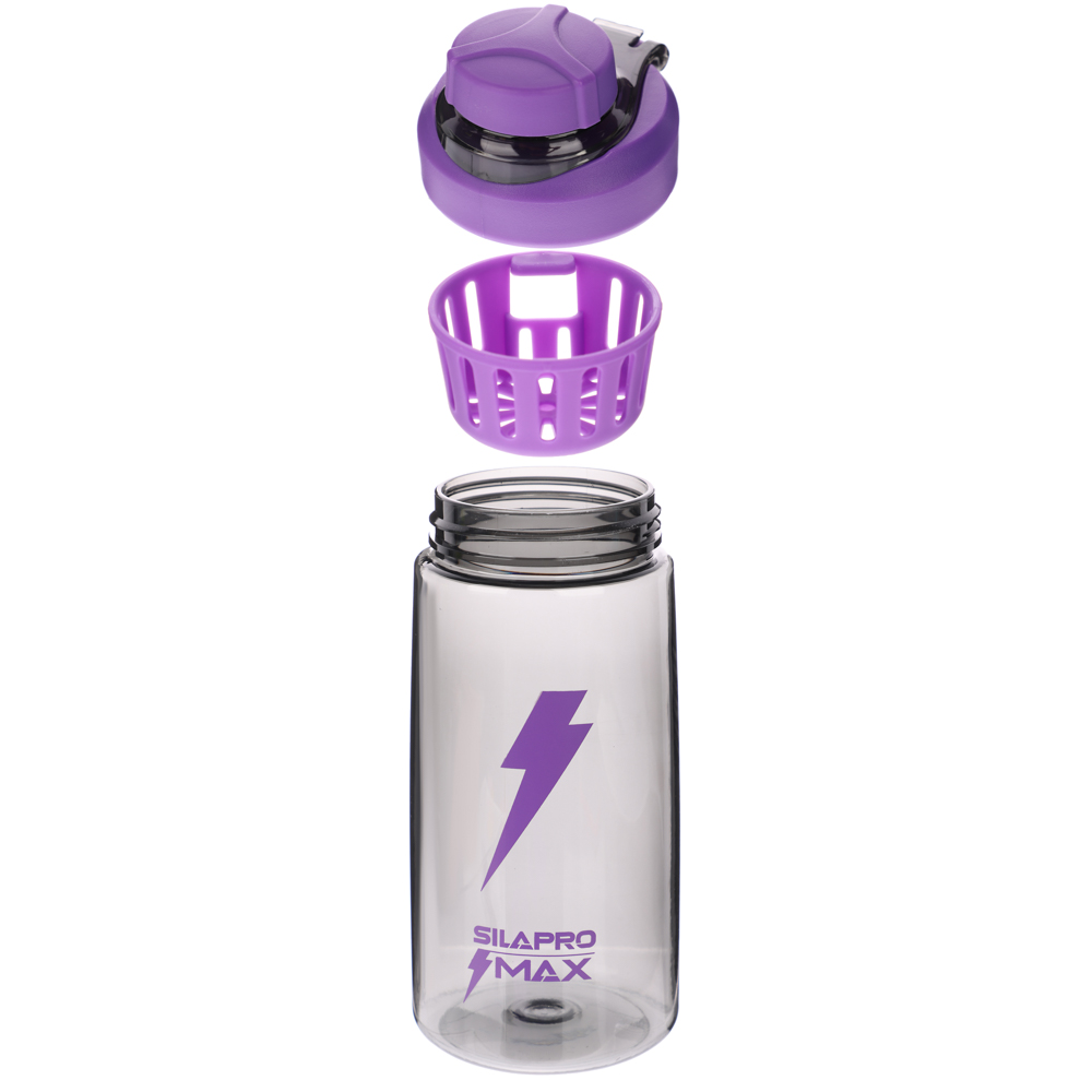SILAPRO MAX Бутылка спортивная, NEON VIOLET, 550мл, РС, арт.№ 088-059
