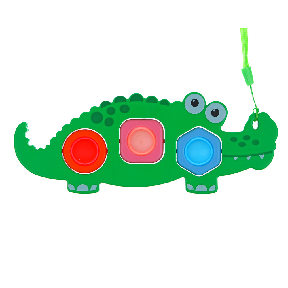 ИГРОЛЕНД Игрушка развивающая сортер «Развивашки», ABS, силикон, 7х18см, 3 дизайна, арт.№ 270-018