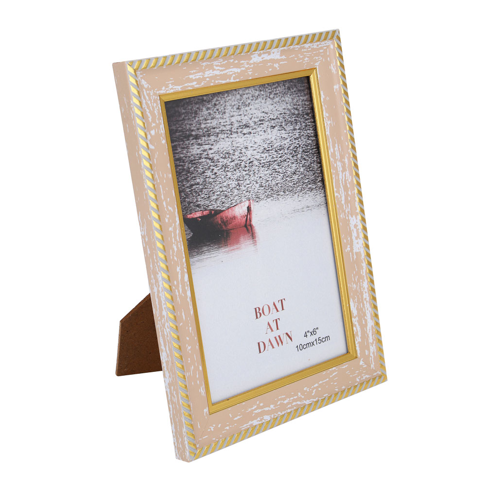 Фоторамка, 10х15 см, пластик, 3 дизайна, арт.23-81, арт.№ 520-844