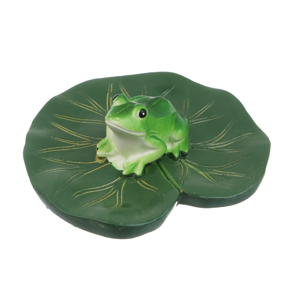 Фигурка для украшения пруда "Лягушка" тм INBLOOM, 11 см, ПВХ, полистоун, арт.№ 171-031