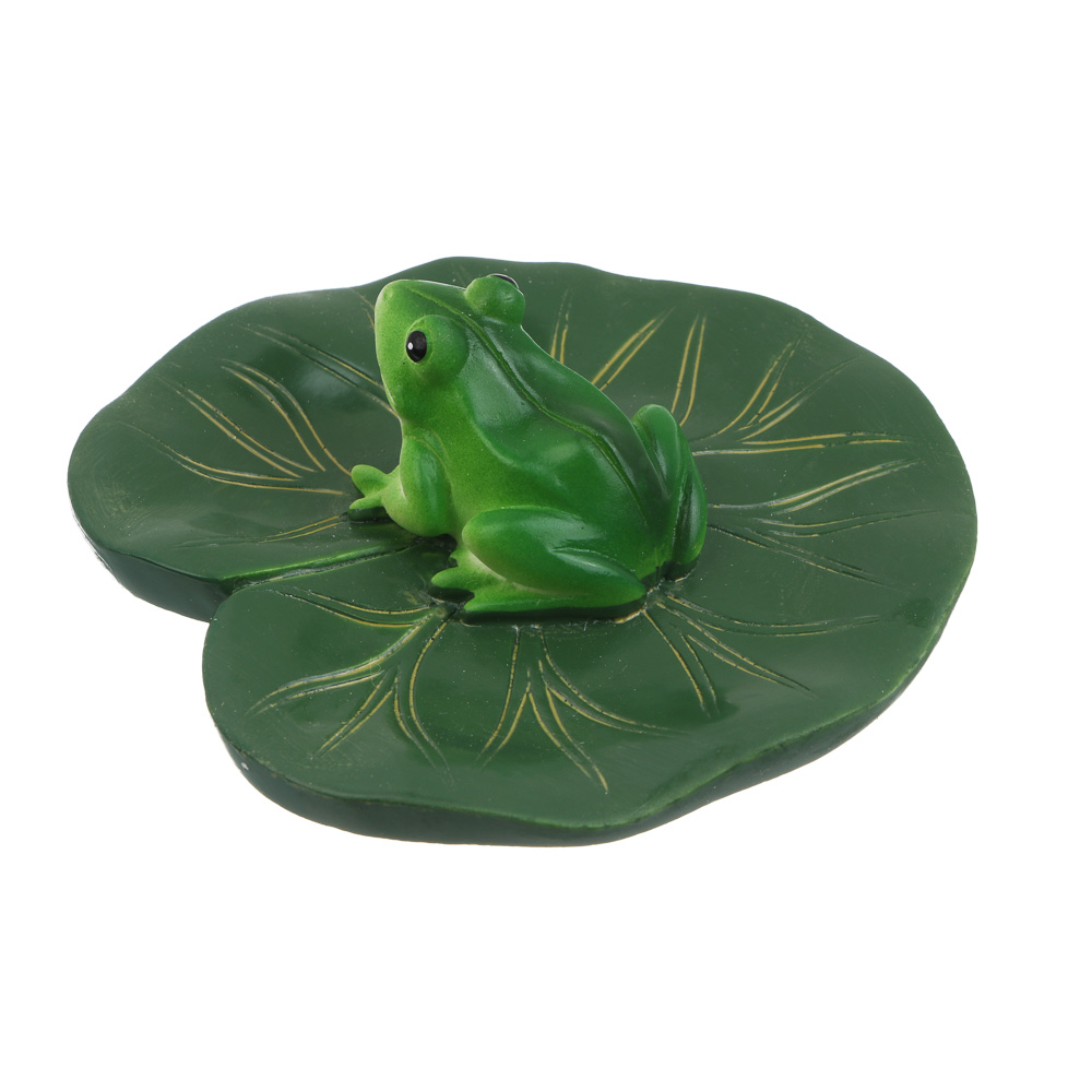 Фигурка для украшения пруда "Лягушка" тм INBLOOM, 11 см, ПВХ, полистоун, арт.№ 171-031