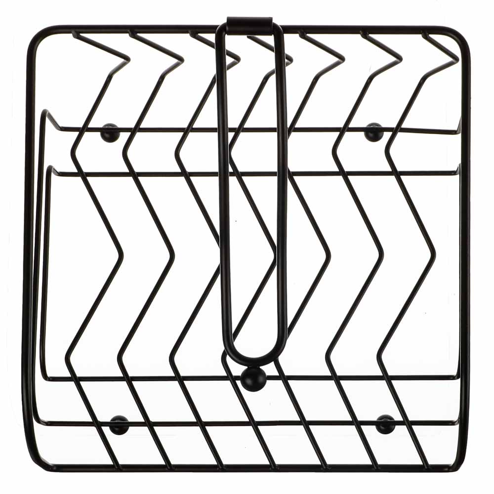 BY COLLECTION Салфетница с зажимом "Модерн", 19,5х19,2х8,8см, сталь, арт.№ 827-101