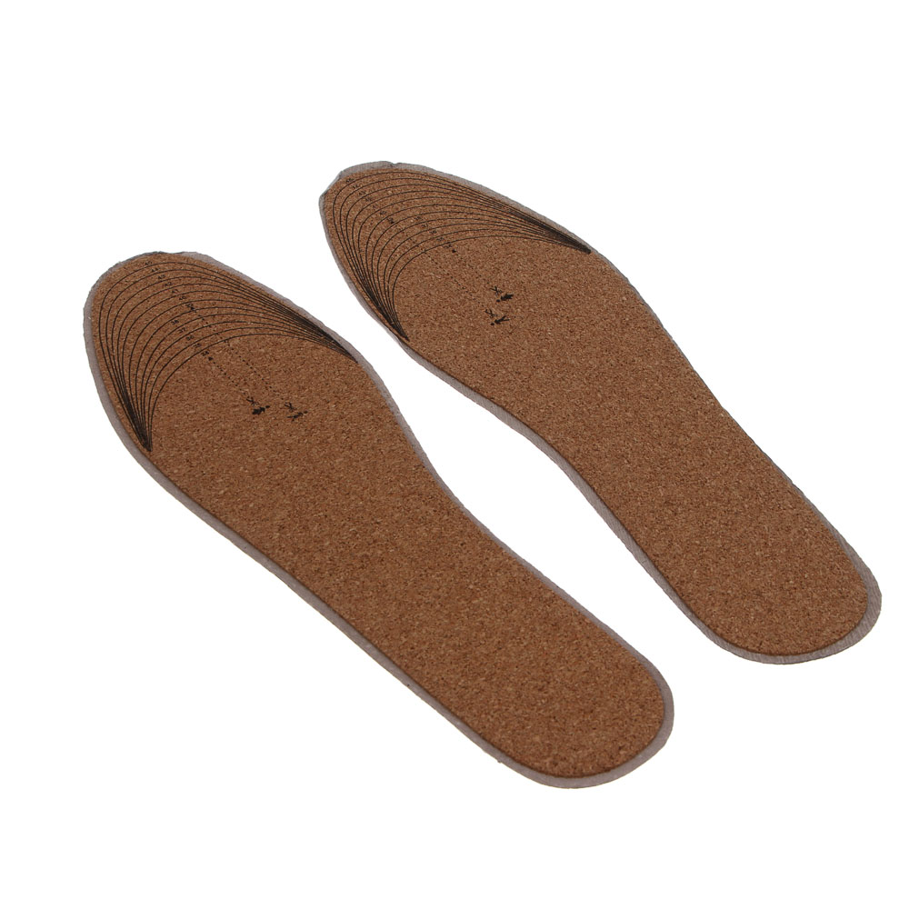 Стельки универсальные тм STREETWISE, натуральная кожа, натуральная пробка, р. 35-45, арт.№ 459-228