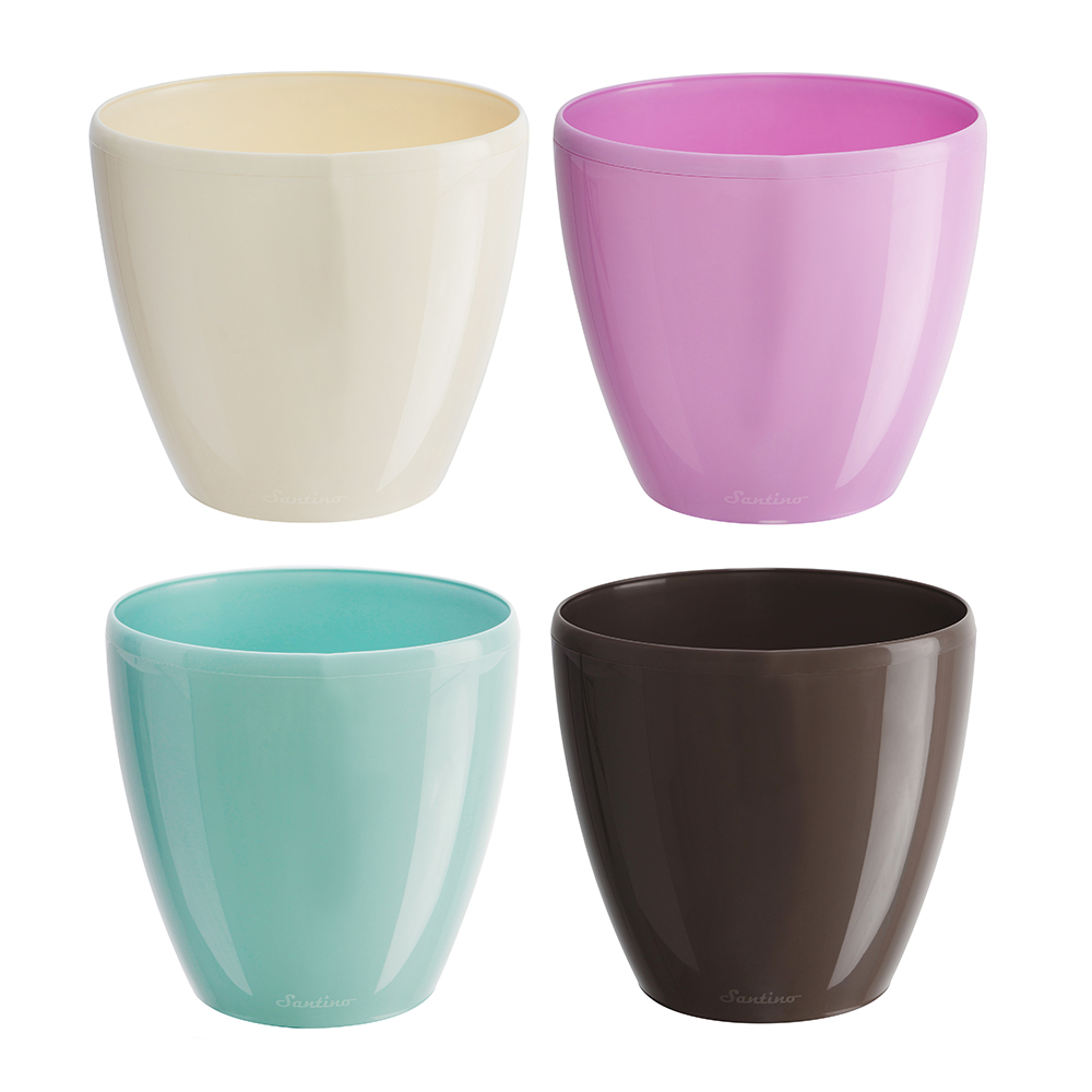 Горшок “Деко Твин”, 1,5 л., цвет микс, 14x14x12,5см, арт.ДБК1.5, арт.№ 174-196