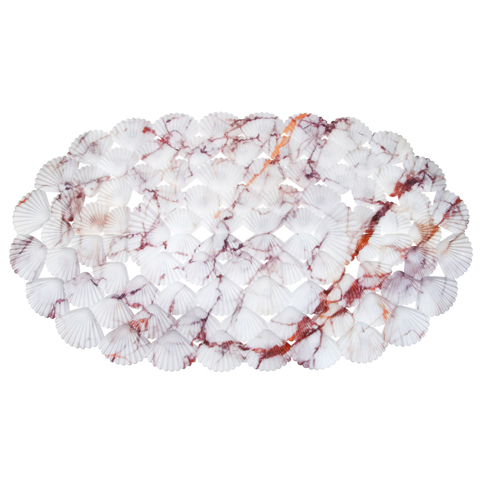 VETTA Коврик в ванну противоскользящий, ПВХ, 66x38 см, "Сплит", 2 дизайна, арт.№ 462-431