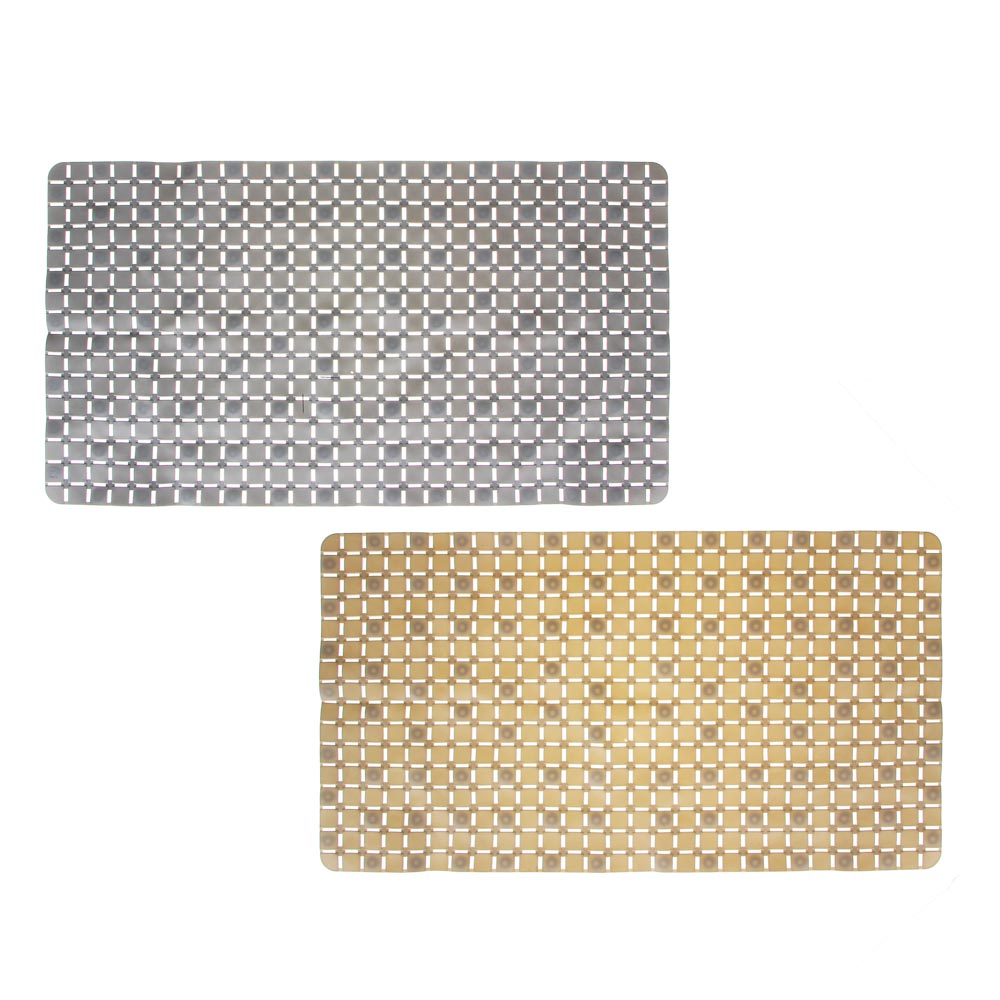 VETTA Коврик в ванную противоскользящий, ПВХ, 69х38см, "Мозаика", 2 цвета, арт.№ 403-092