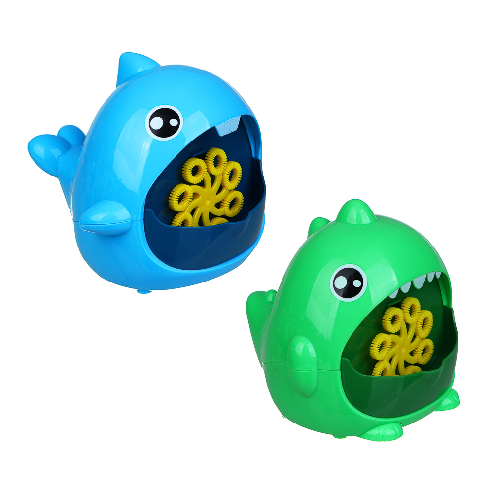 ИГРОЛЕНД Генератор мыльных пузырей, PP, 3хАА, 90мл., 14,4х13,6х12,5 см, 2 дизайна, арт.№ 460-042