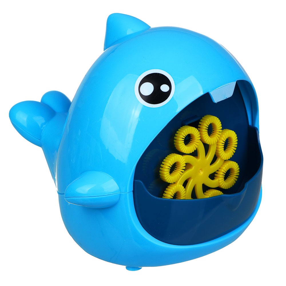 ИГРОЛЕНД Генератор мыльных пузырей, PP, 3хАА, 90мл., 14,4х13,6х12,5 см, 2 дизайна, арт.№ 460-042