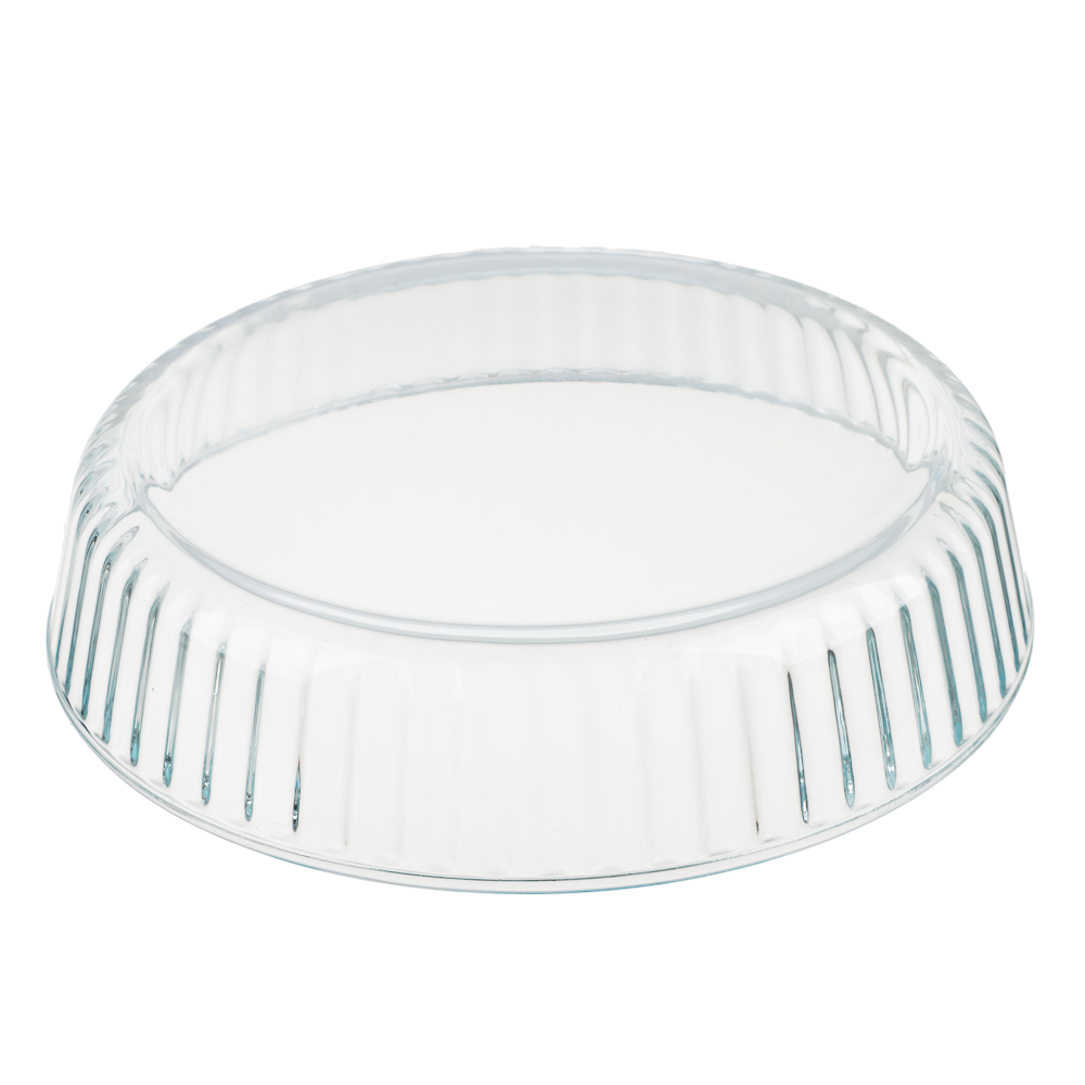 SATOSHI Форма для запекания жаропрочная круглая, стекло, 26,3х5,7см, рельефный бортик, 2,1л, арт.№ 825-009