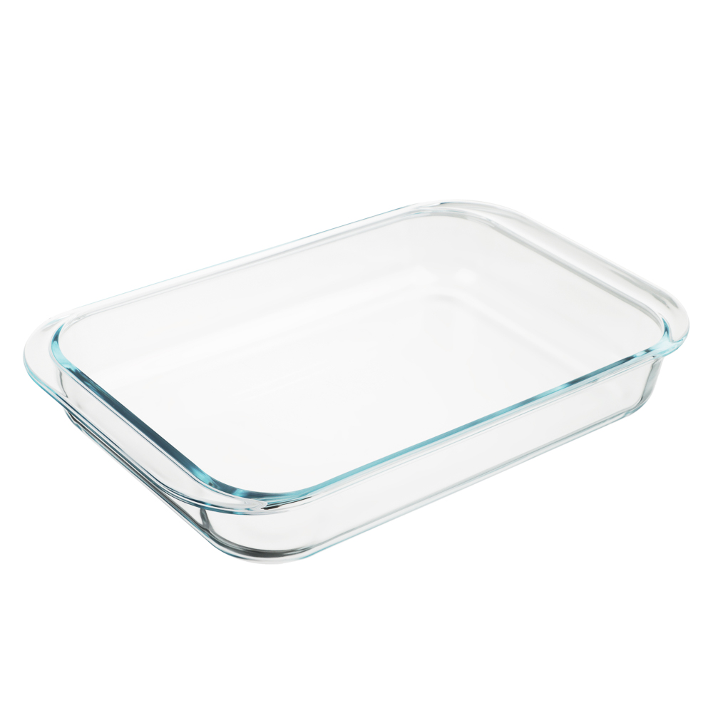 SATOSHI Форма для запекания жаропрочная прямоугольная, с ручками, стекло, 39х24х6см, 3,5л, арт.№ 825-010