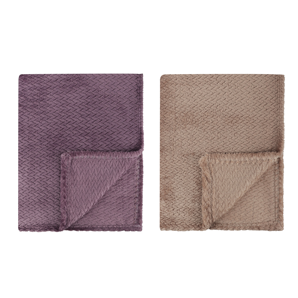 PROVANCE Хейзел Плед микрофибра, 200х220см, 280гр/м, 2 дизайна, арт.№ 486-209