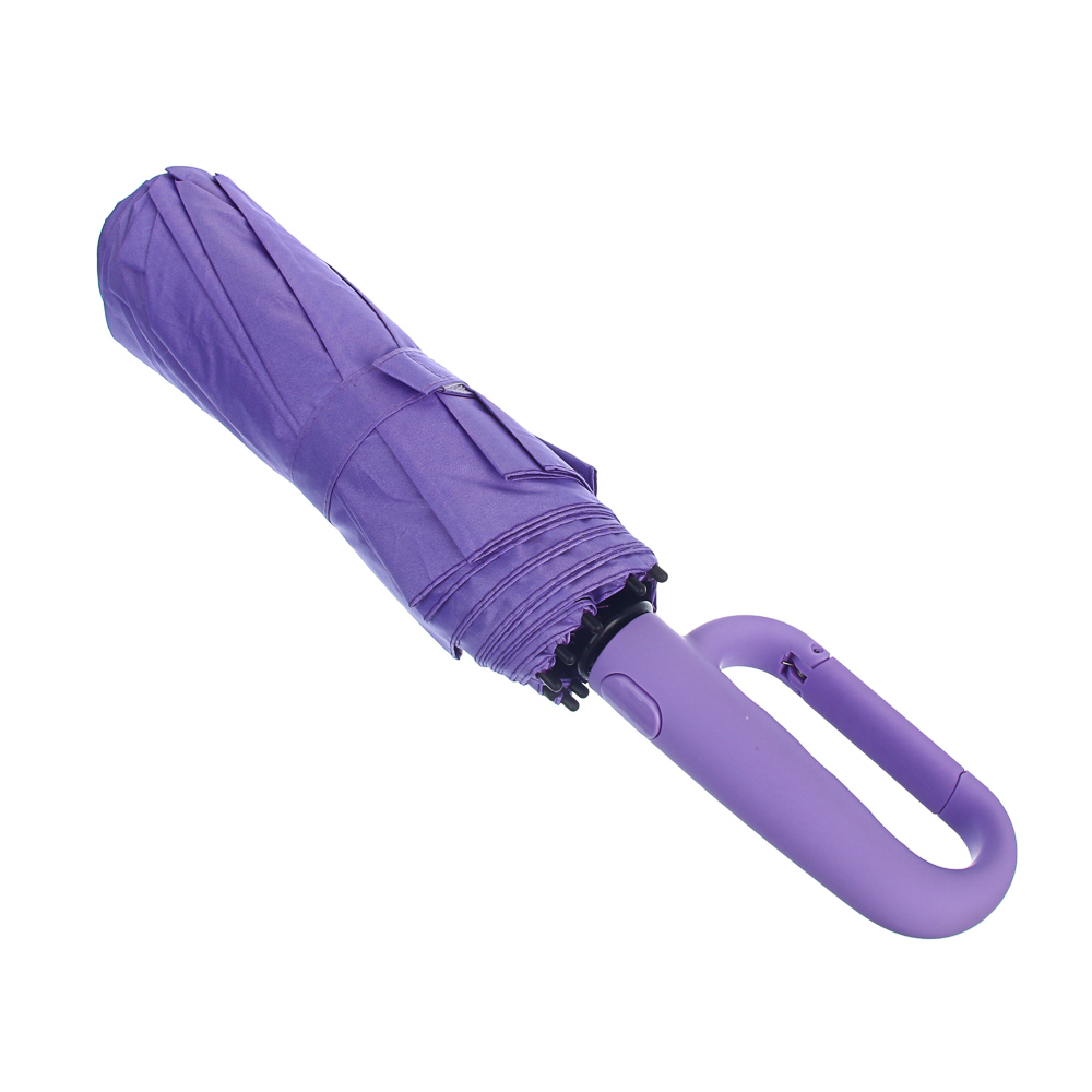 Зонт автомат, d104 см, 10 спиц, тройные спицы, антиветер, ручка-карабин, металл, п/э, UF, 4 цвета, арт.№ 302-411