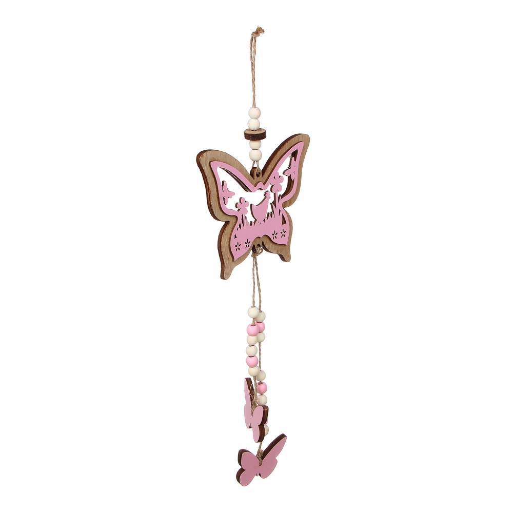 INBLOOM Подвеска декоративная садовая Бабочки, 40 см, МДФ, 3 дизайна, арт.№ 153-137
