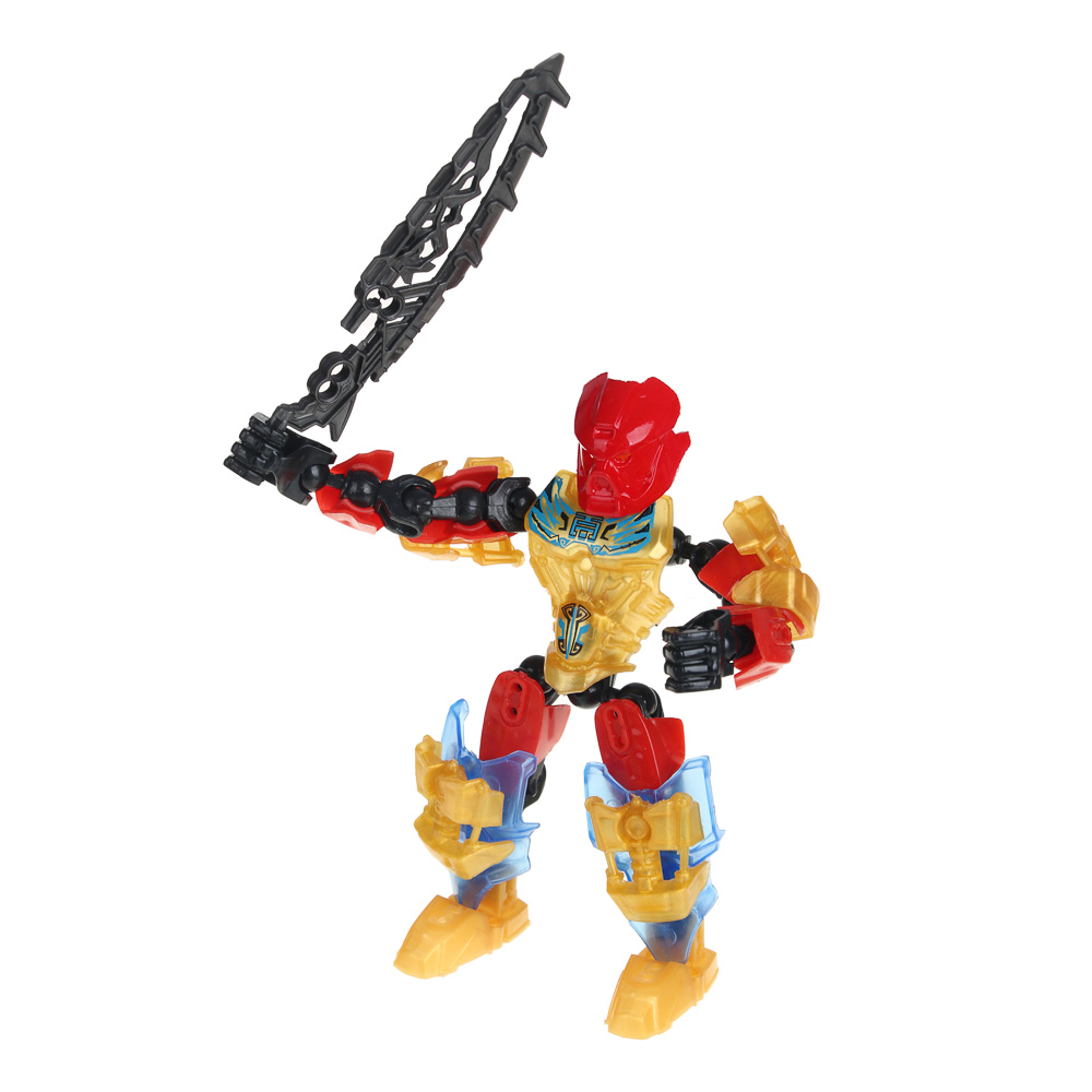 ИГРОЛЕНД Конструктор шарнирный "Герои Галактики", пластик, 10х14,5х4,5см, 6 дизайнов, арт.№ 858-047