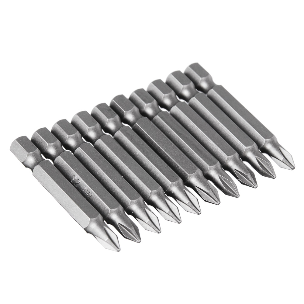 ЕРМАК Биты для шуруповерта PH1 длина 50 мм, 10 штук., арт.№ 657-032