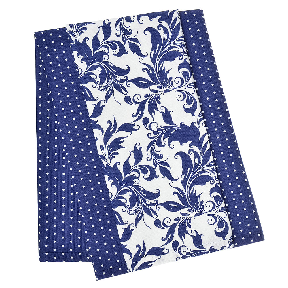 PROVANCE Комплект полотенец кухонных 2шт, 100% хлопок, 40х60см, "Гжель", арт.№ 420-003