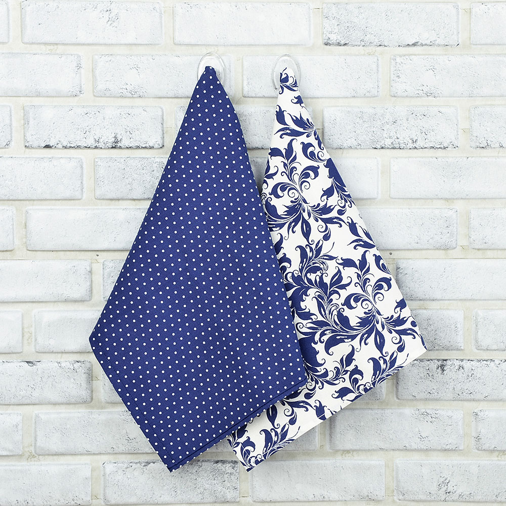 PROVANCE Комплект полотенец кухонных 2шт, 100% хлопок, 40х60см, "Гжель", арт.№ 420-003