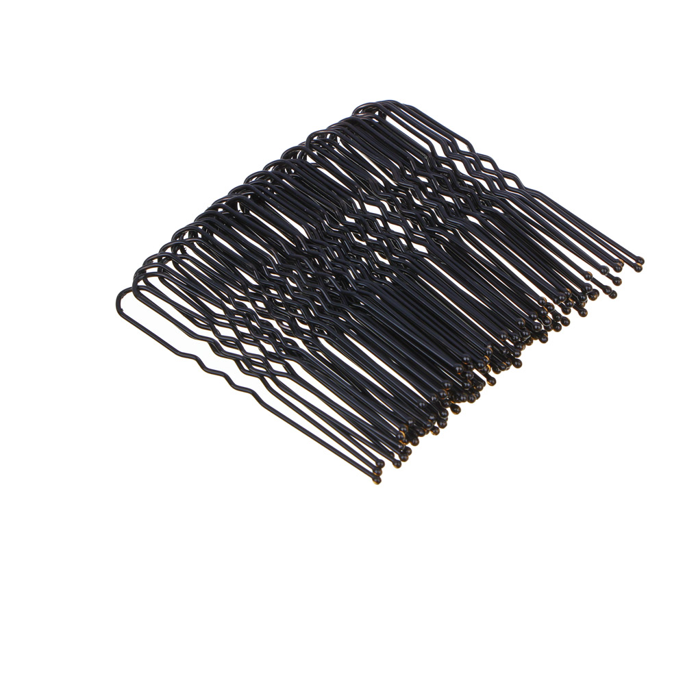 BERIOTTI Набор шпилек для волос 50шт, металл, 6см, черный, арт.№ 323-123