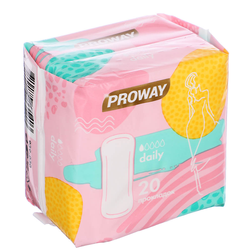 PROWAY Прокладки ежедневные в индивидуальной упаковке, 20шт, арт.№ 939-030