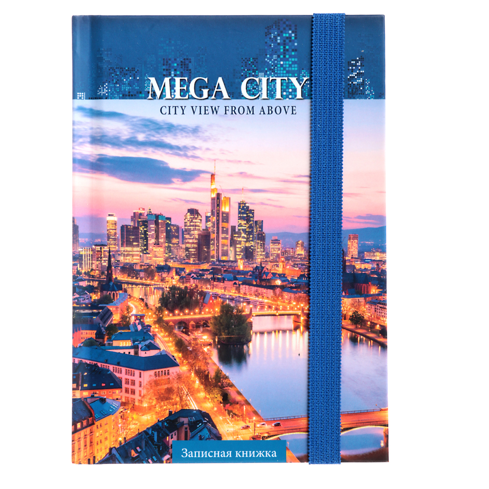 Записная книжка А6 80/96л., твердая / гибкая обложка, эффекты, в клетку, арт.№ 574-014