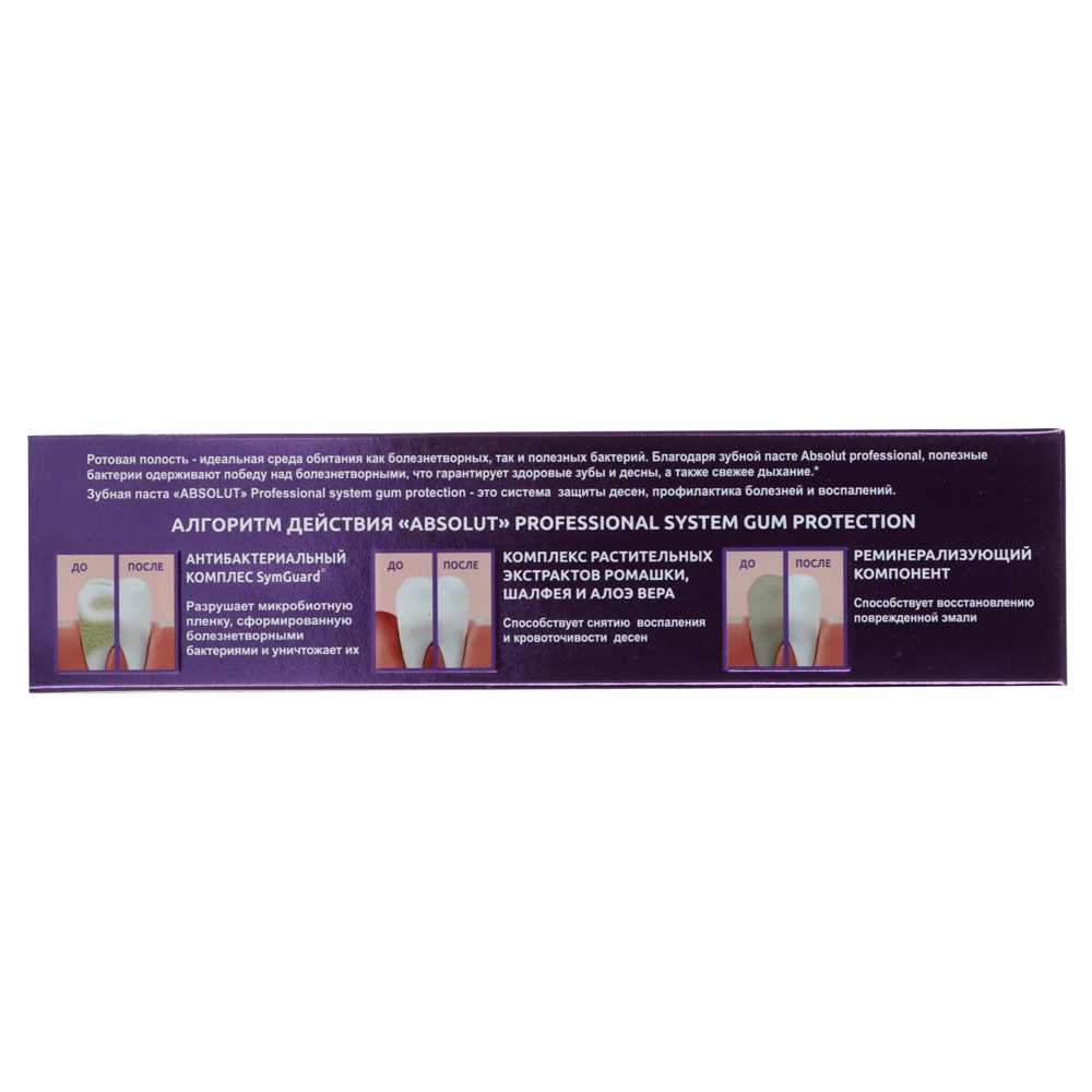 Зубная паста ABSOLUT Professional system gum protection, туба, 110г, арт.№ 981-093