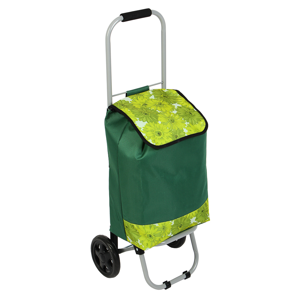 VETTA Тележка + сумка, до 20кг, 27х32х88см, 24л, полиэстер, металл, колеса ЭВА d15см, 3 дизайна, арт.№ 467-164