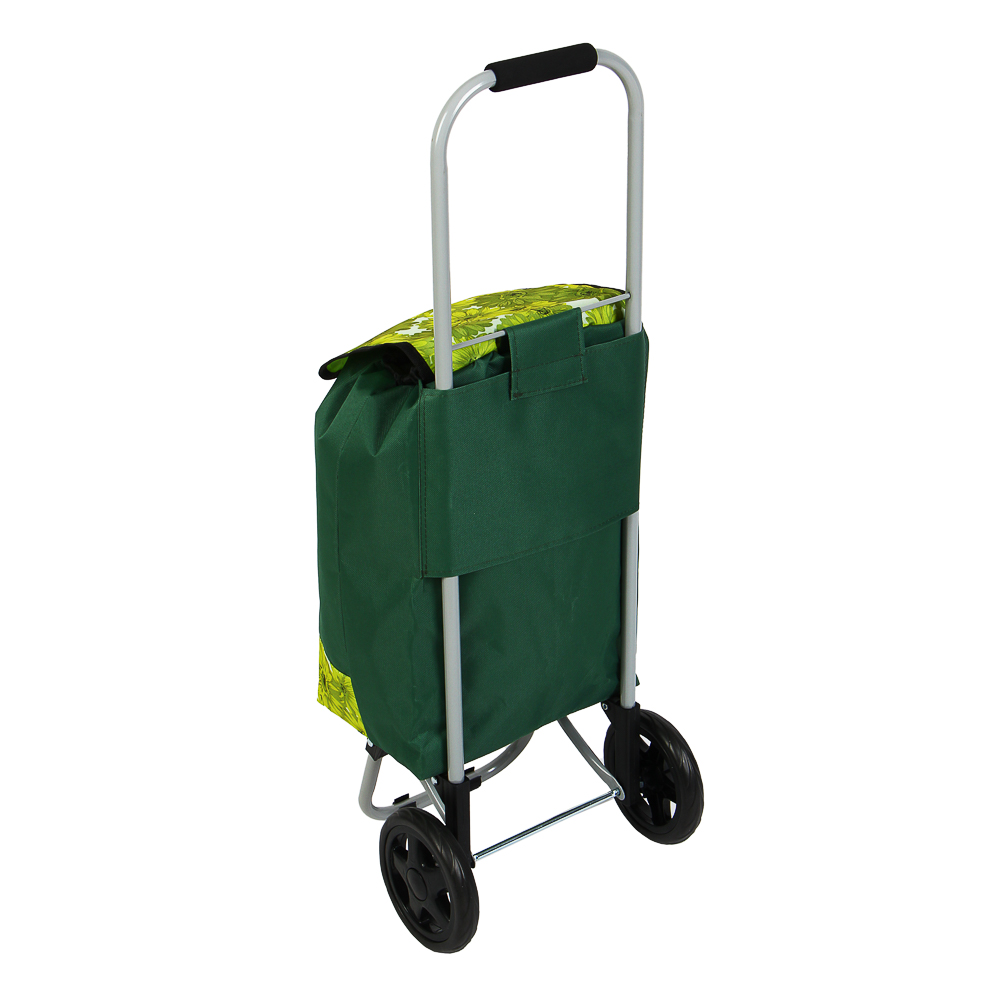 VETTA Тележка + сумка, до 20кг, 27х32х88см, 24л, полиэстер, металл, колеса ЭВА d15см, 3 дизайна, арт.№ 467-164