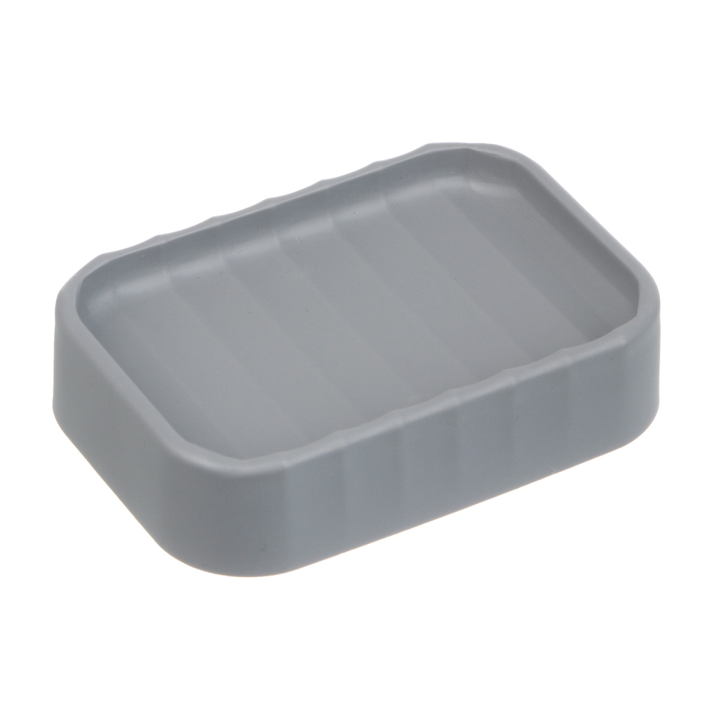 Мыльница тм VETTA Сидней, пластик, PP, серый, 11,4x7,3x2,8см, арт.№ 463-571