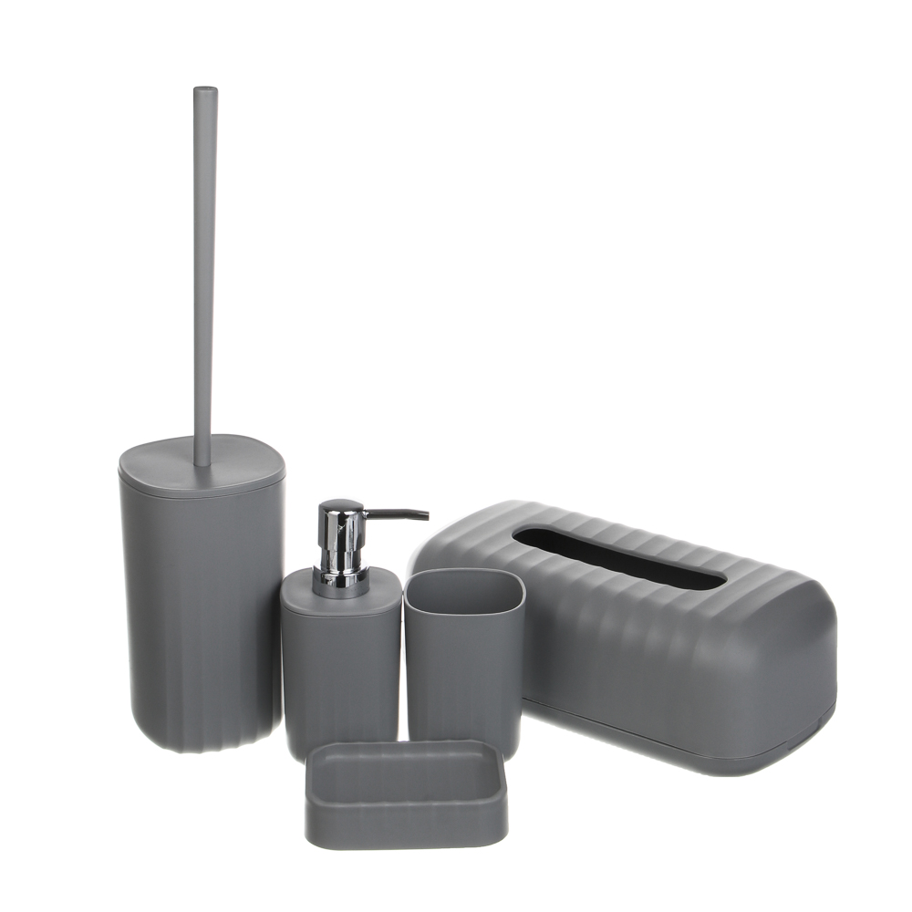 Салфетница тм VETTA Сидней, пластик, PP, серый, 27,4x14x9,2см, арт.№ 463-572