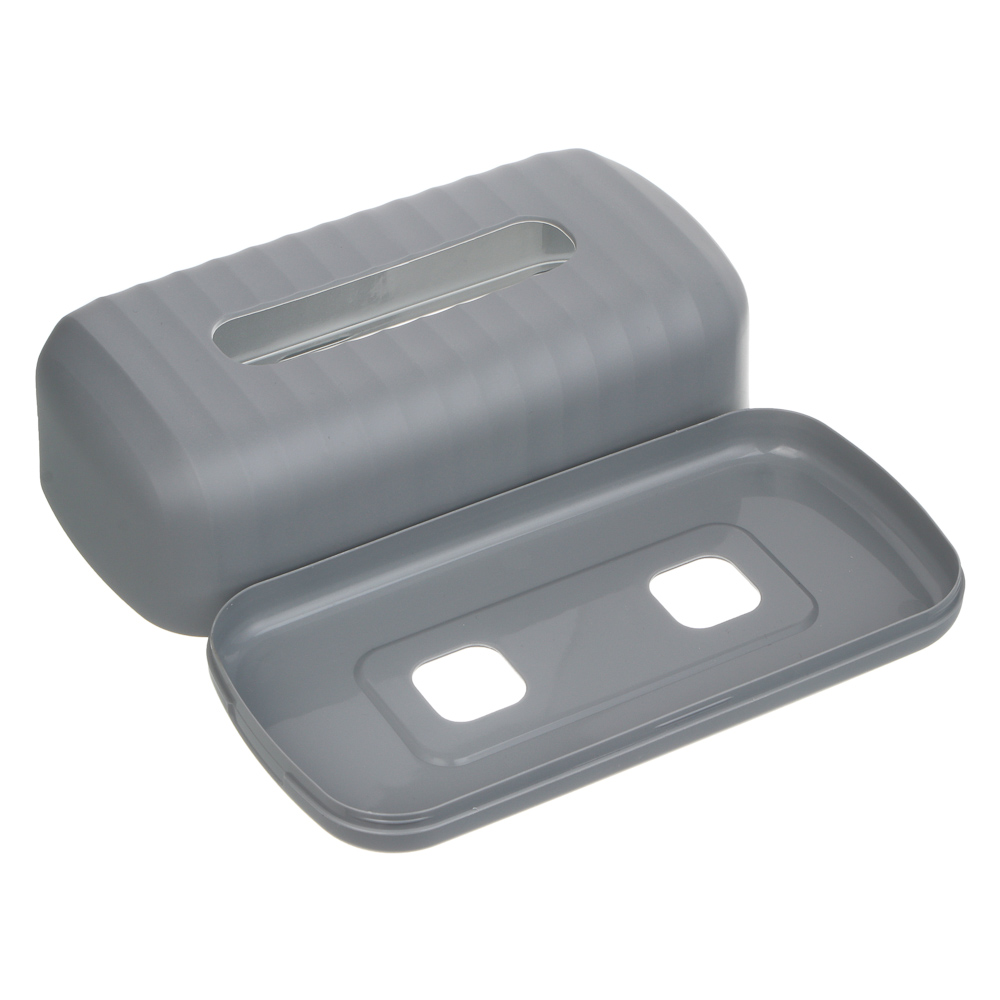 Салфетница тм VETTA Сидней, пластик, PP, серый, 27,4x14x9,2см, арт.№ 463-572