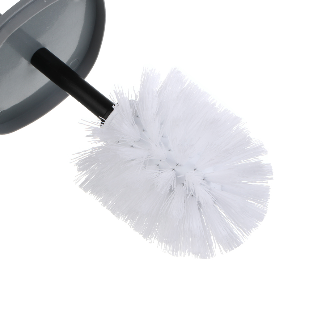 Ёрш для унитаза тм VETTA Сидней, пластик, PP, серый, 9,5x39,5см, арт.№ 463-573