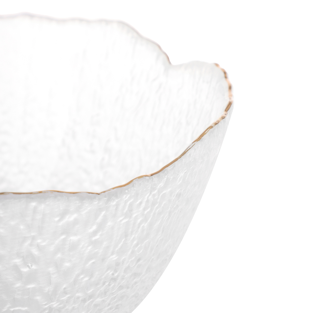 MILLIMI Винтаж Салатник 16,5см, 700мл, стекло, золото, арт.№ 820-666