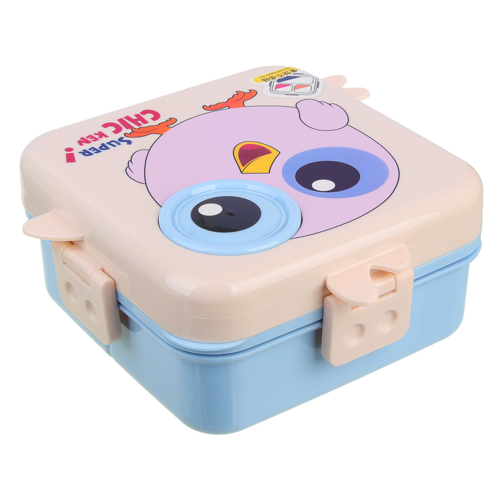 Ланчбокс, 1590мл+70мл, 23х19х9см, "Цыпа", полипропилен, арт.№ 829-228