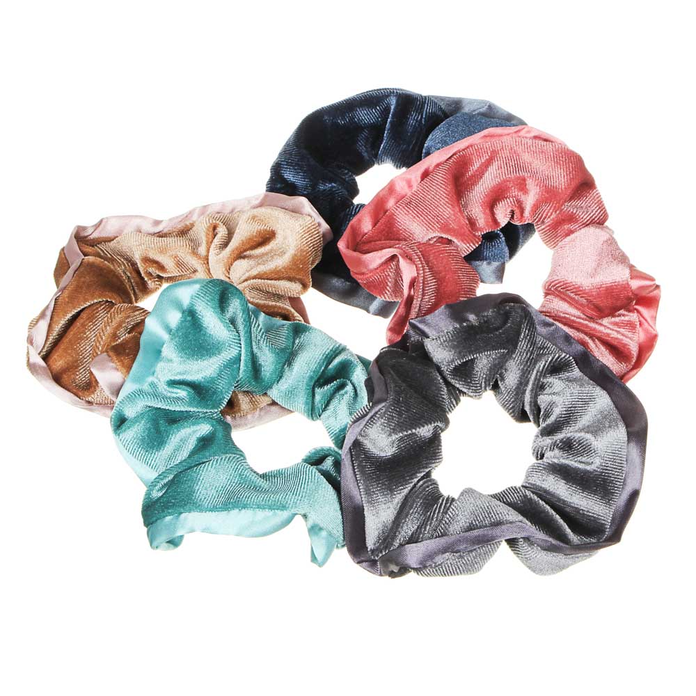 BERIOTTI Резинка для волос, полиэстер, d9см, 5 цветов, РВ2019-7, арт.№ 322-231