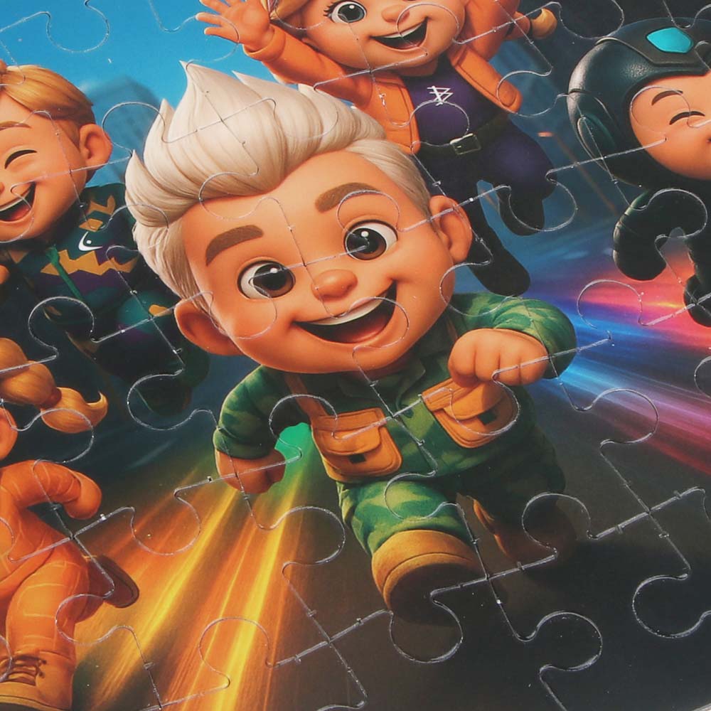 BY Русские Супергерои Пазл, 48 элементов, 14x19 см, картон, 4 дизайна, арт.№ 262-551