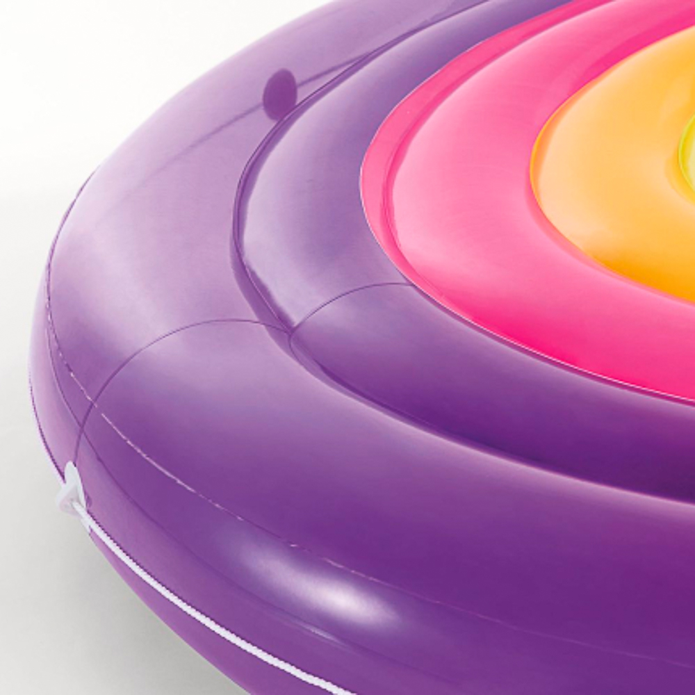 INTEX Матрас надувной круглый "RAINBOW FIESTA ISLAND", 201x24 см, 57285, арт.№ 060-012