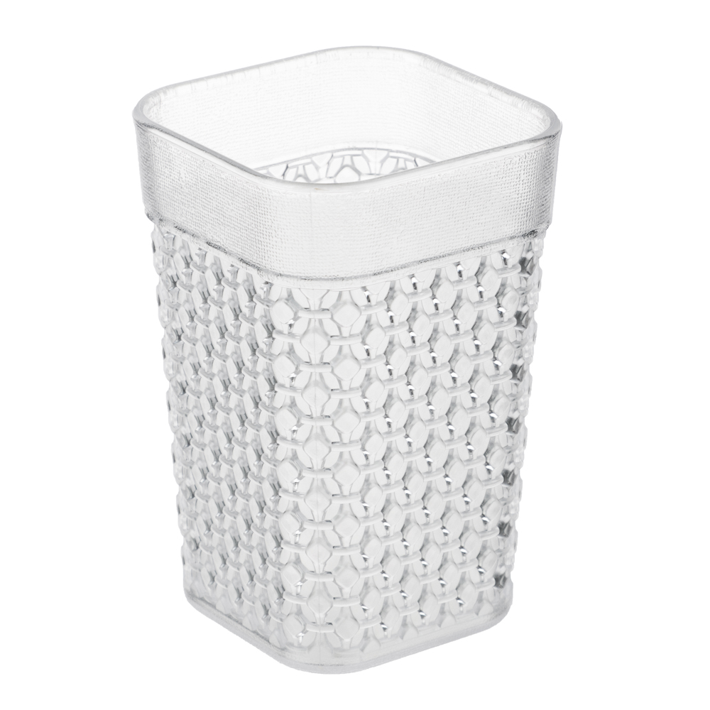 Стакан для ванной комнаты, горный хрусталь, пластик, арт.№ 463-205