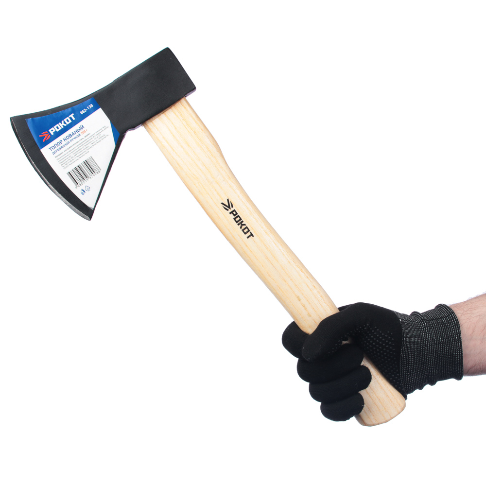 РОКОТ Топор кованый с деревянной ручкой 700г, арт.№ 662-138