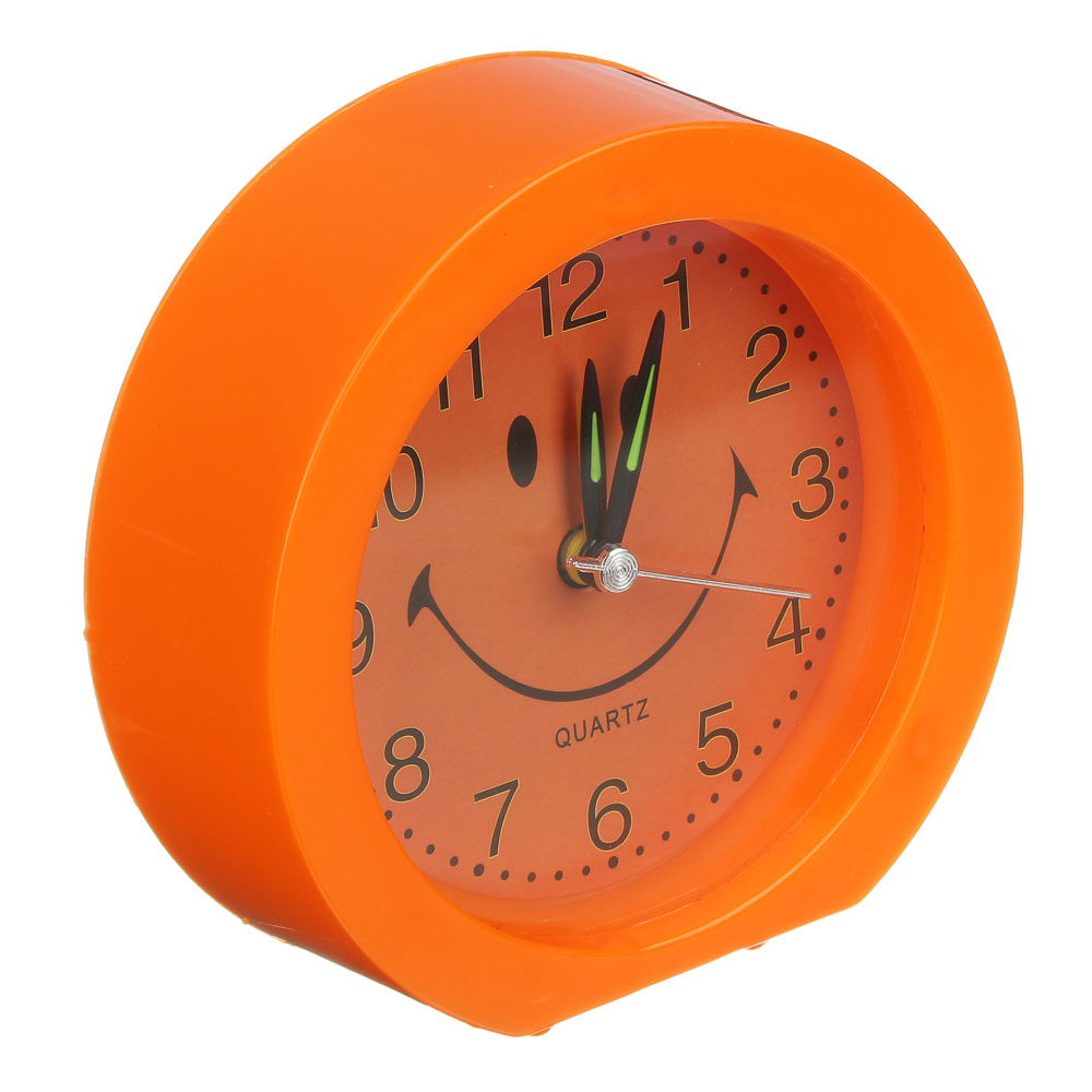 LADECOR CHRONO Будильник электронный "Смайлик", металл, пластик, 10,5х10,5х3,5см, 1хАА, 3 цвета, арт.№ 529-093