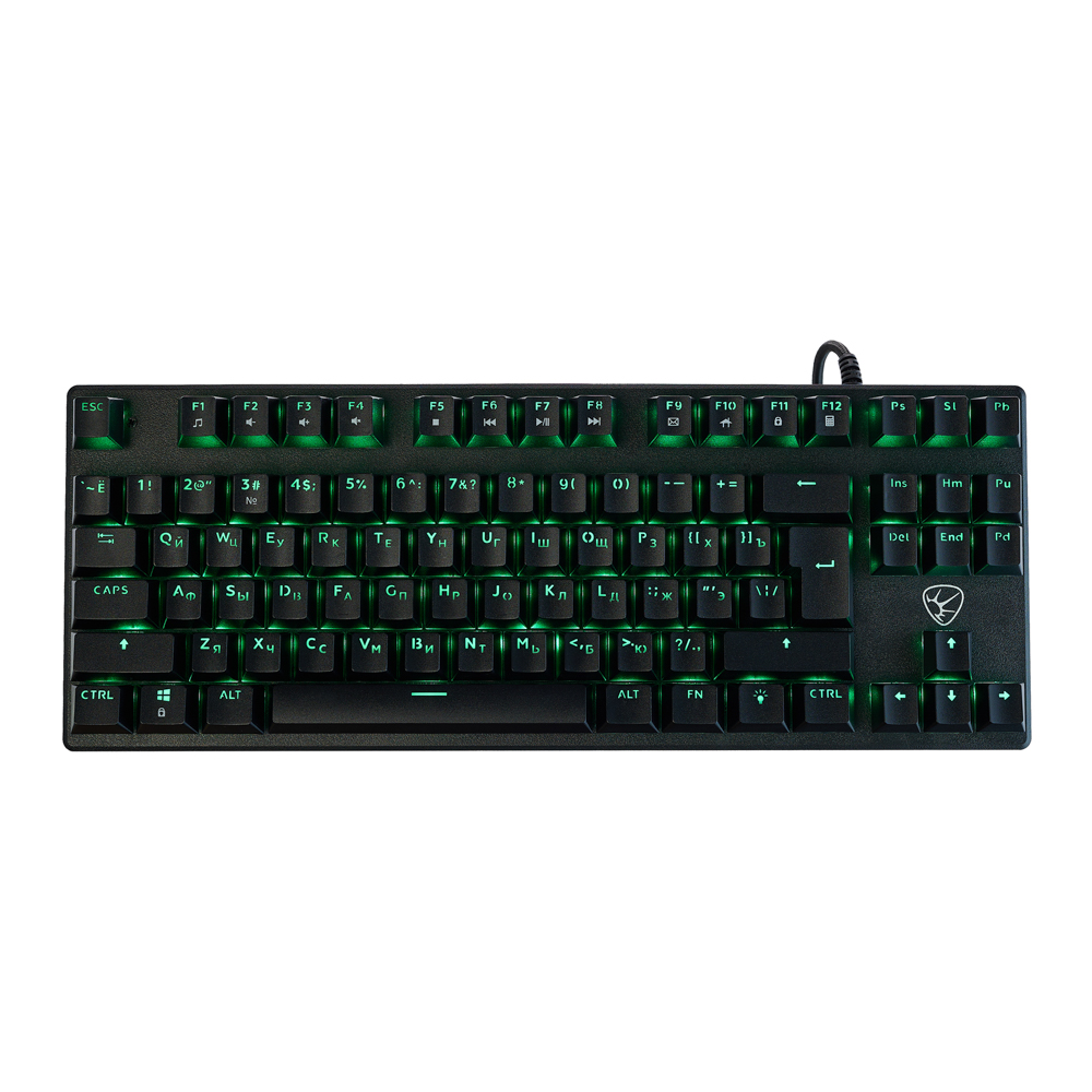Игровая клавиатура проводная Buckler BY TKL механическая, 87 кл., Outemu "Brown", RGB, 2м, арт.№ 405-073