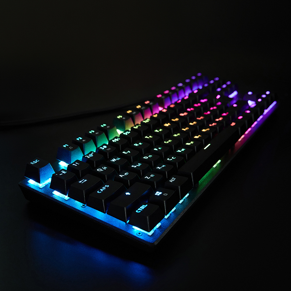 Игровая клавиатура проводная Buckler BY TKL механическая, 87 кл., Outemu "Brown", RGB, 2м, арт.№ 405-073