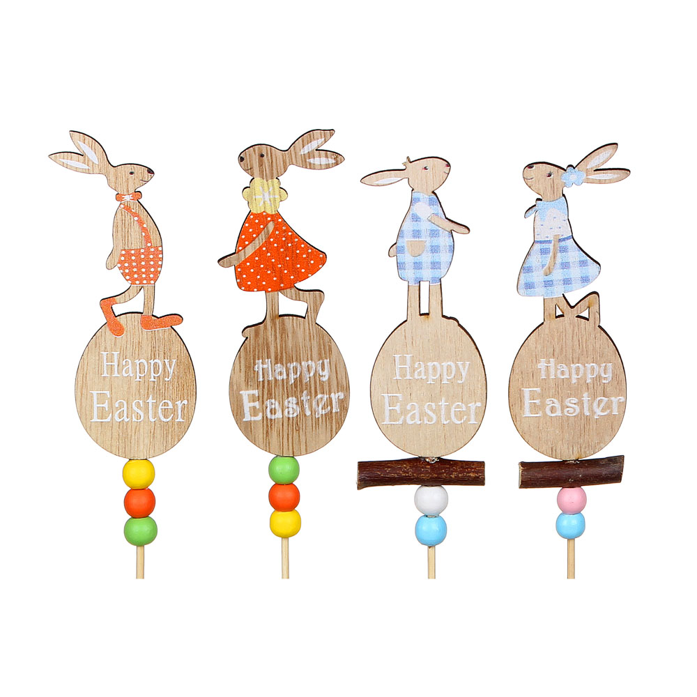 Декор Пасхальный, топпер, МДФ, 32 см, 4 дизайна, арт.№ 535-049