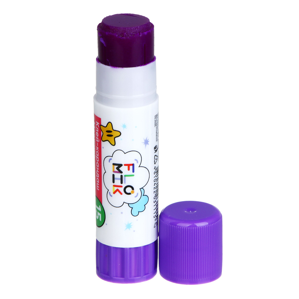 Клей-карандаш FLOMIK "Мэджик" 15 грамм, улучшенная формула PVP с цветным индикатором, арт.№ 586-047