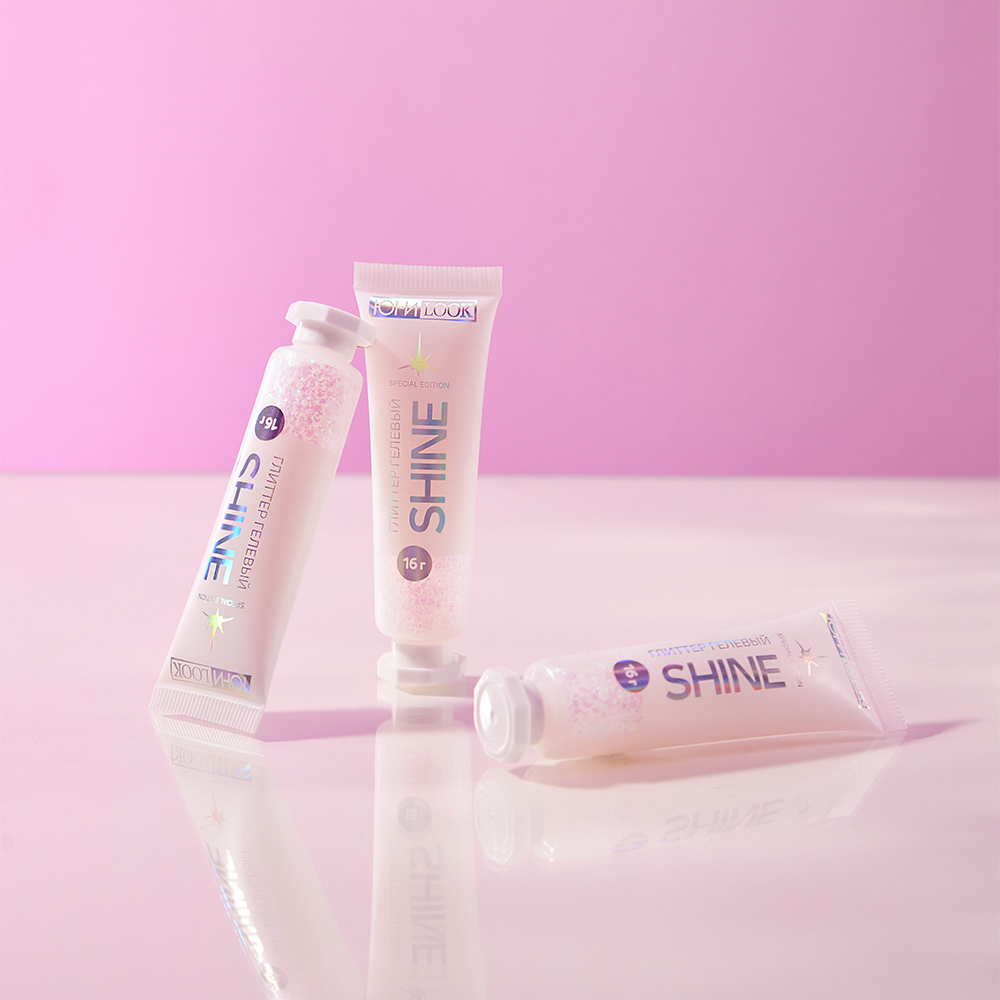 ЮНИLOOK Шайн Глиттер гелевый, 16г, тон 01, лунный, арт.№ 330-001