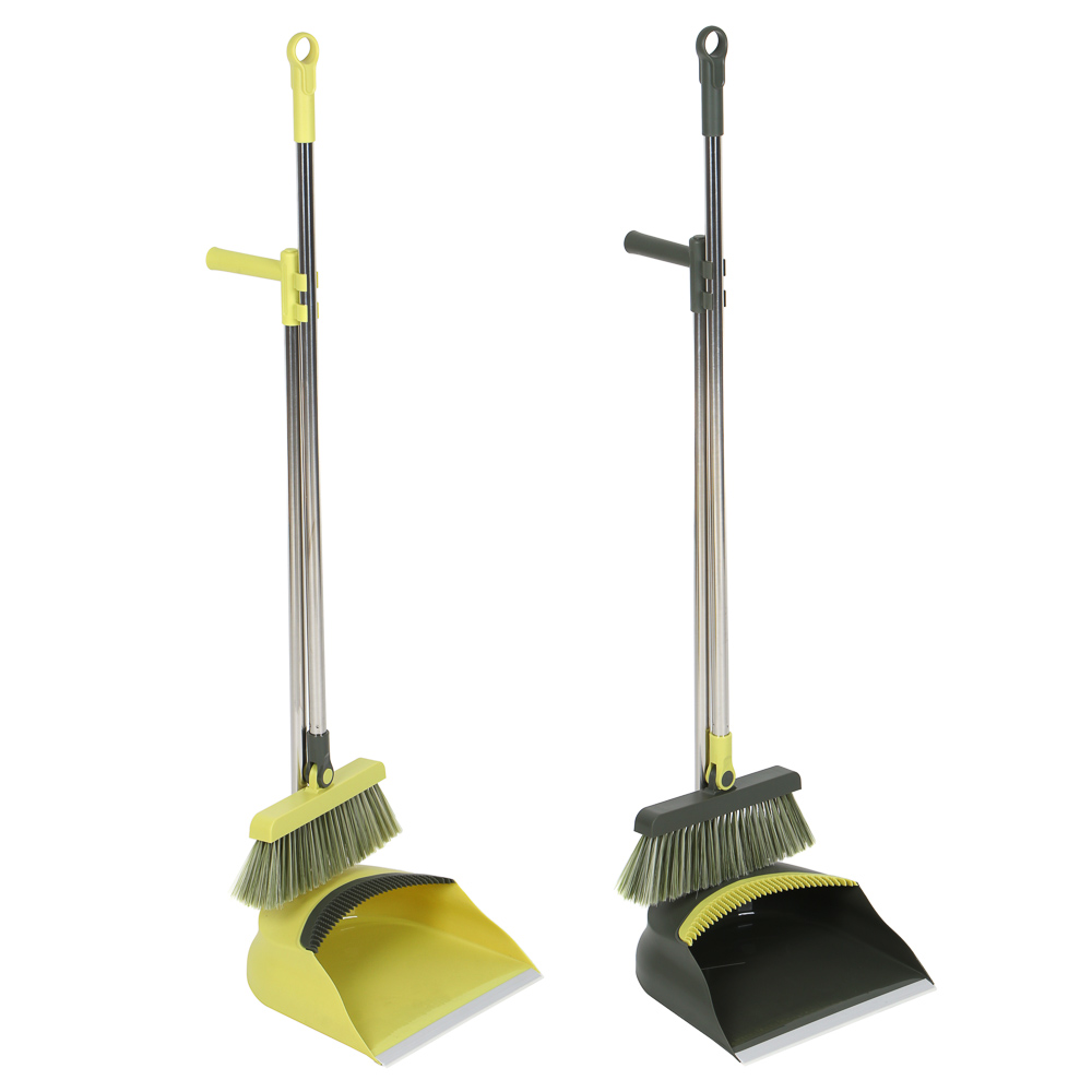 Набор для уборки с щеткой и совком тм VETTA, щетка: 94х23 см, совок: 82,5х27 см, полипропилен, арт.№ 445-004