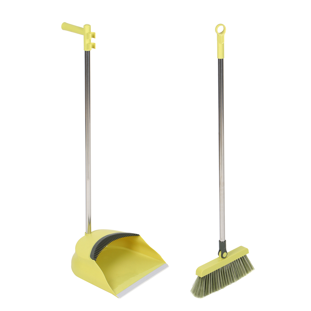 Набор для уборки с щеткой и совком тм VETTA, щетка: 94х23 см, совок: 82,5х27 см, полипропилен, арт.№ 445-004