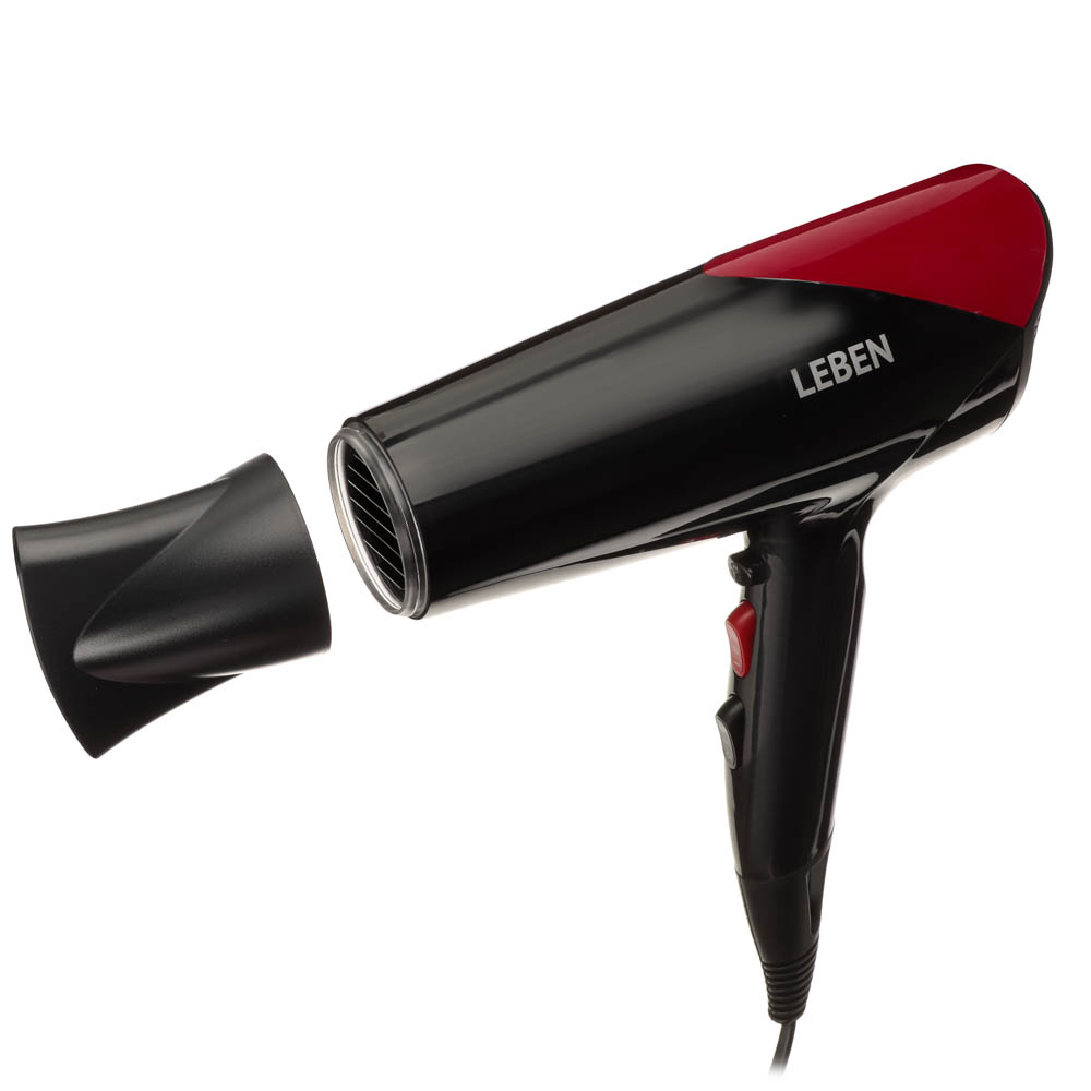 LEBEN Фен для волос проф. 2200Вт, 2 скорости, 3 темп. реж, HT-1805, арт.№ 259-127