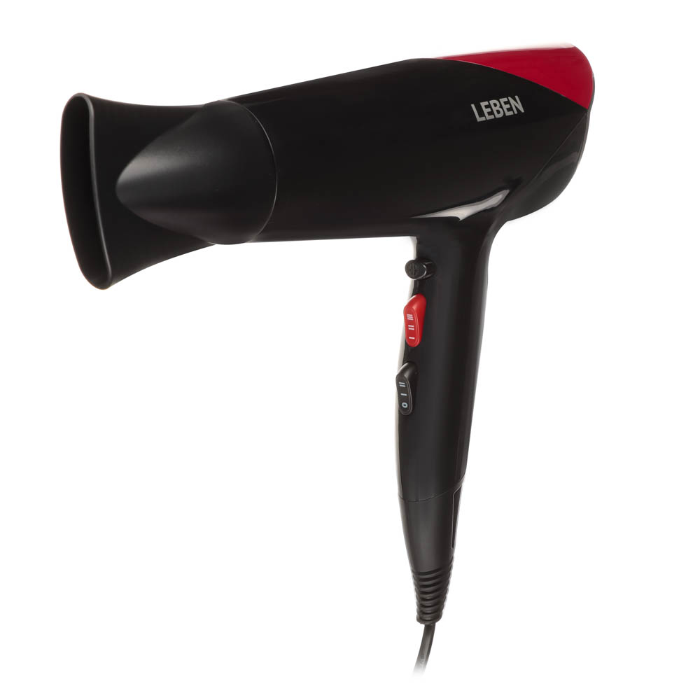LEBEN Фен для волос проф. 2200Вт, 2 скорости, 3 темп. реж, HT-1805, арт.№ 259-127